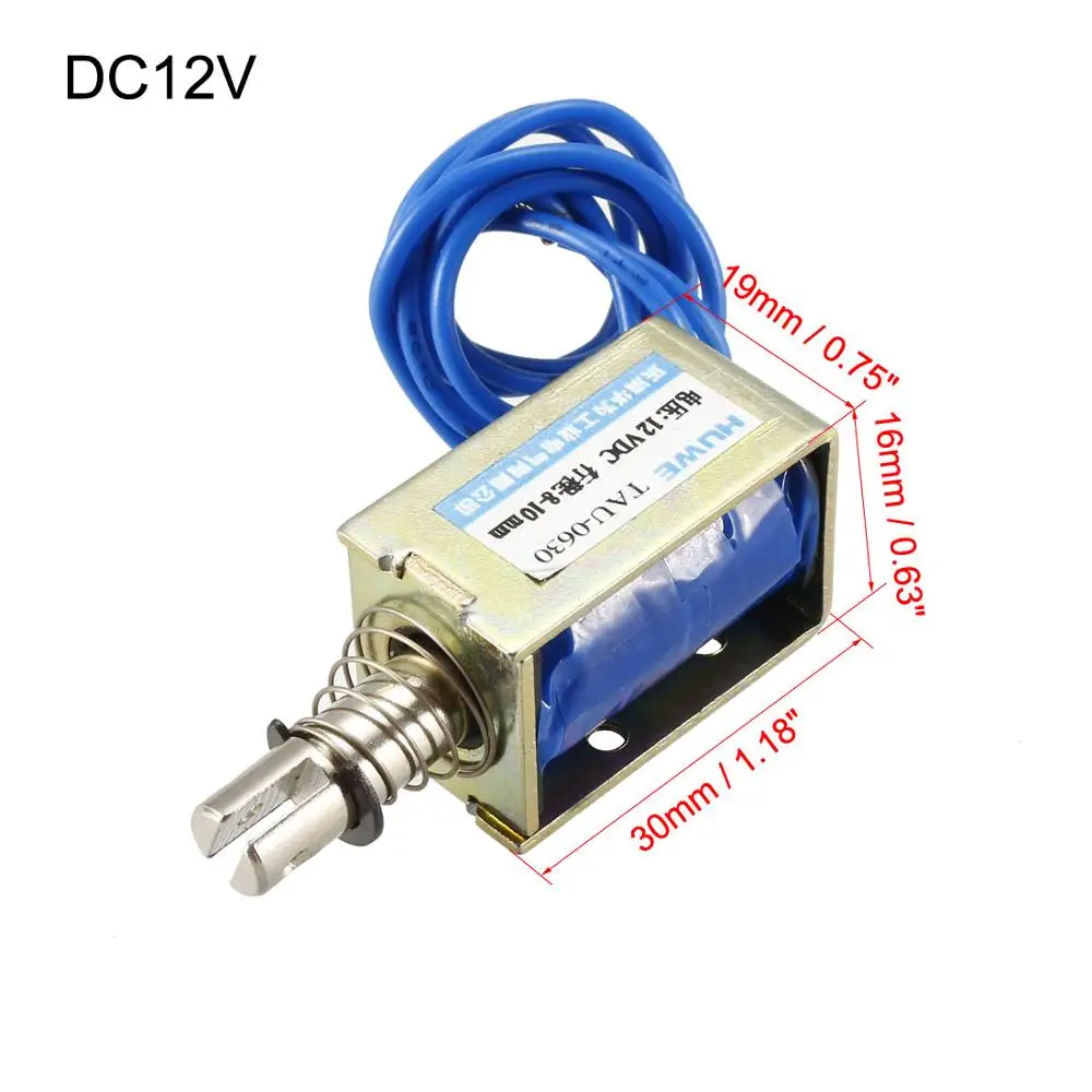 UXCELL DC 12V 31N 8/10/15 мм пуш-ап Тип Электромагнит открытая рамка Тип прямолинейного движения с хорошим качеством, для офисных помещений механические