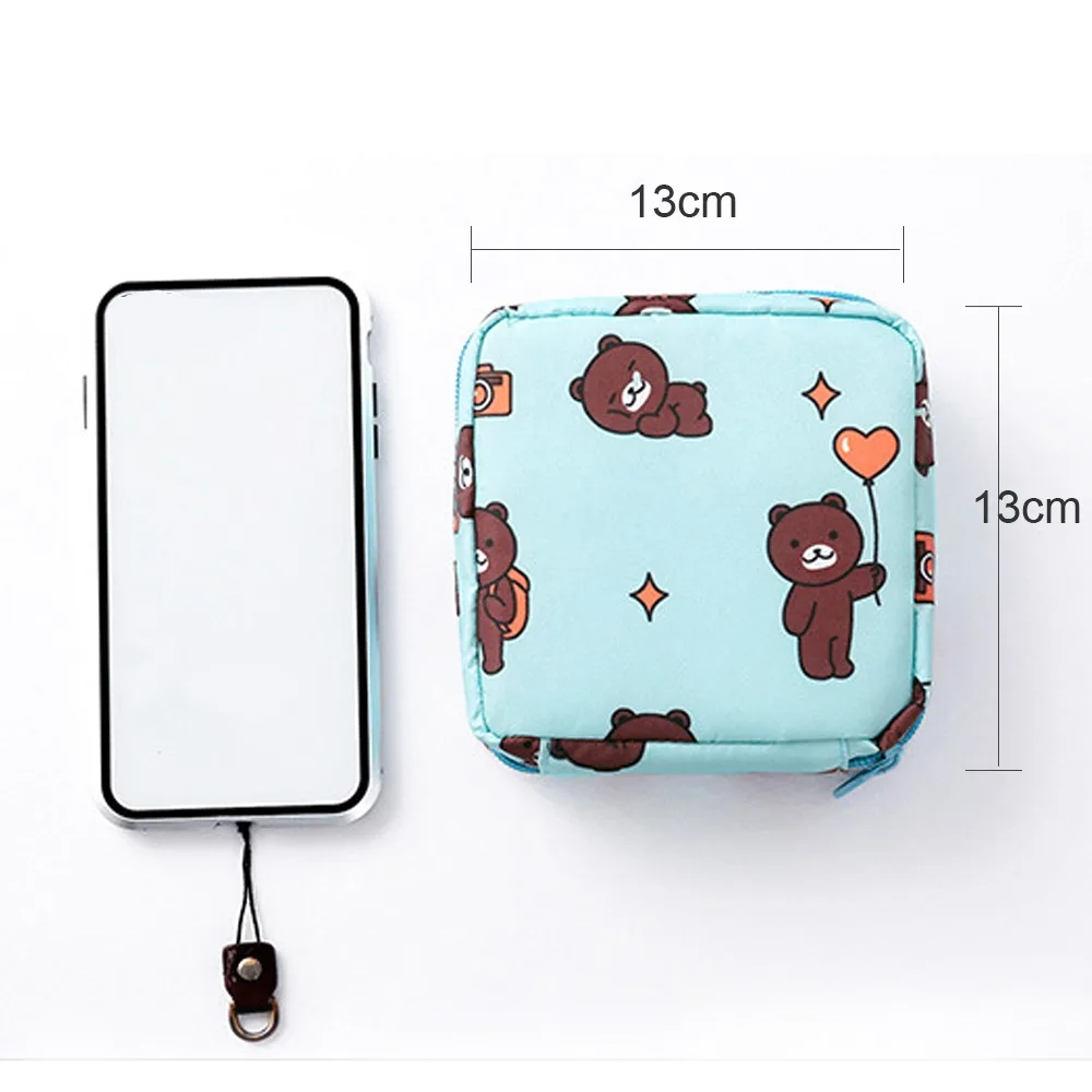 Сумка для хранения тампонов женщин мешочек гигиенических прокладок