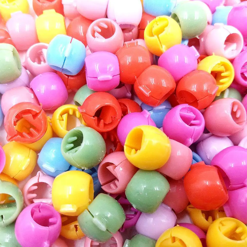 DishyKooker 100pcs/set Lovely Bean Shaped Mixed Color Mini Hair Clip Hairpin Accessories for Adult Children | Детская одежда и