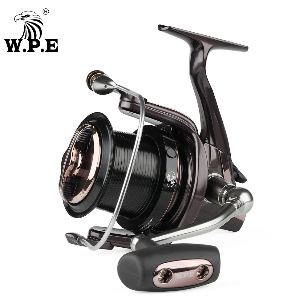 Катушка рыболовная W.P.E HKB металлическая катушка для спиннинга 6000 8000 макс.