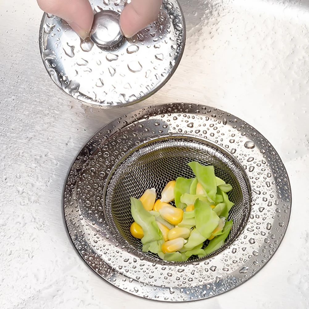 

Drain Sink Stainless Steel Strainer Cage Sink Strainer Mesh Strainer Kitchen Bathroom Tools
