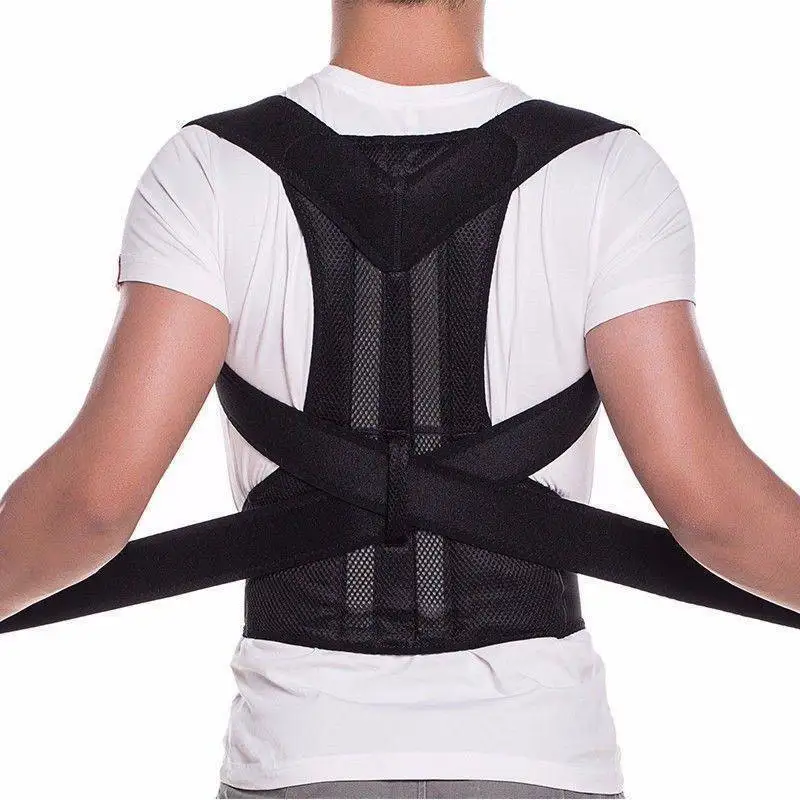 

Medical Orthosis Corset Back Brace Posture Correction Belt Men Sport Magnetic Posture Upper Back Shoulder Support Corrector Lady