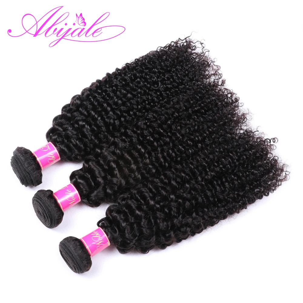 Abijale бразильские волосы волнистые пучки кудрявые с фронтальной человеческие