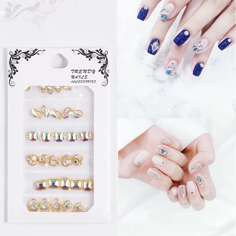 3D дизайн ногтей украшения сплав Циркон Стразы для блестящие камни Сделай Сам
