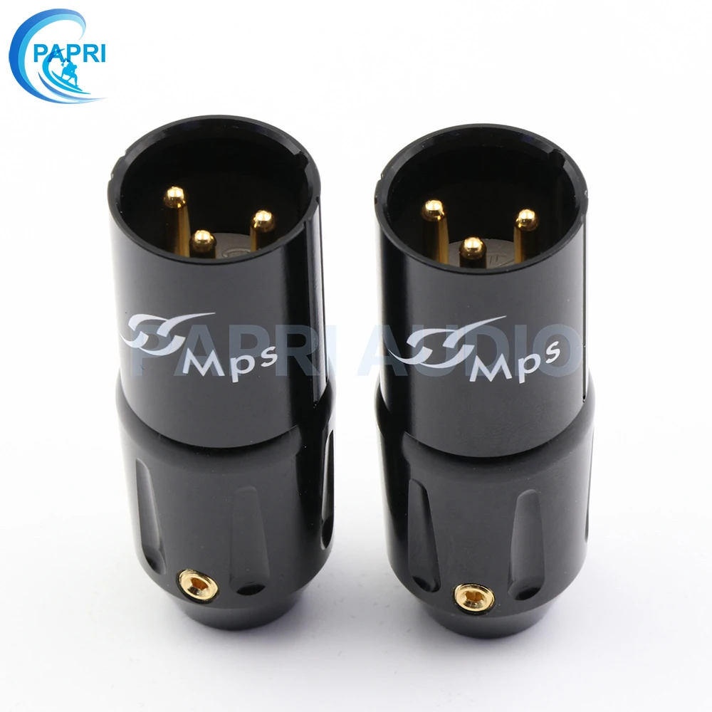 Высококачественный 3pin штекер 24K позолоченный гнездо XLR для микрофона|high end|balanced