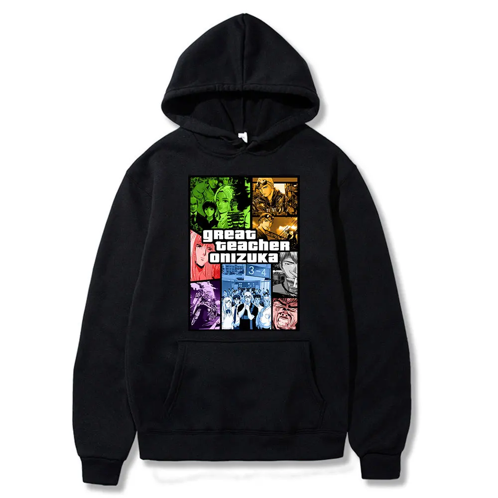 

Горячая Распродажа, одежда для пары, отличная учительница, Onizuka Gto, четырехсезонная хлопковая толстовка с капюшоном в стиле хип-поп, одежда о...