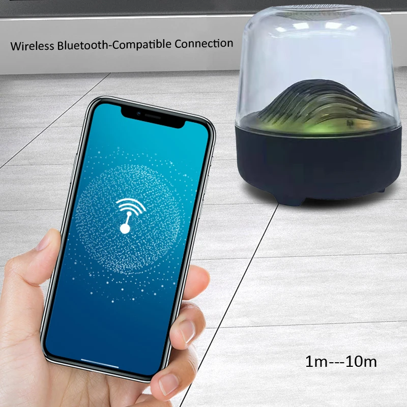 Портативная Bluetooth колонка с подсветкой RGB BT 5 0 стерео объемная музыка