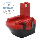 Сменный перезаряжаемый аккумулятор для электроинструментов 3000 мАч Ni-MH для Bosch 12 В Аккумулятор BAT043 BAT045 GSR 12VE-1 PSR 12VE-2 PSB 12VE-2