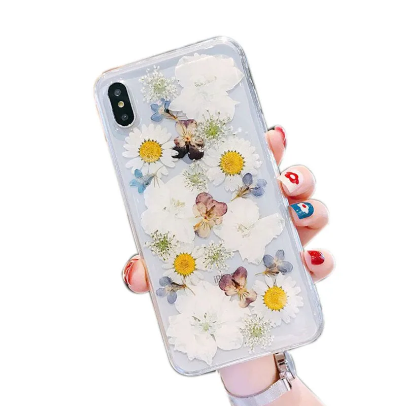

Transparent color flower phone case is suitable for iPhone11 12Pro Max mini X XR XSMax 8 7 6PluS anti-drop protective back cover