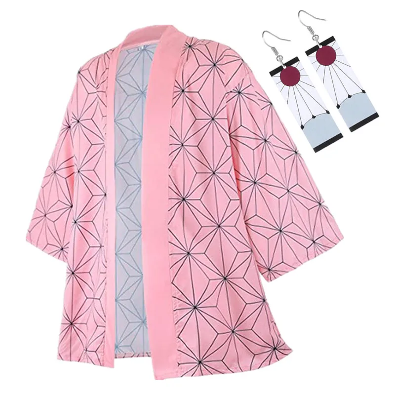 Кимоно для косплея агацума Зеницу кочоу из аниме рассекающий демонов |