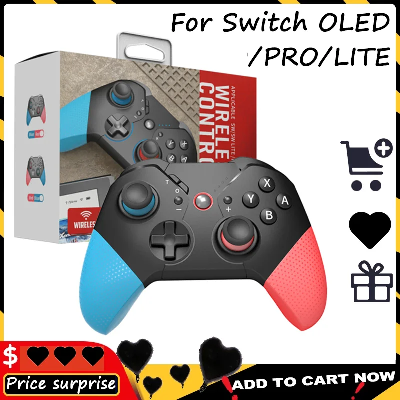 

Обновленный Bluetooth-совместимый геймпад для N-Switch Handle/PC контроллер беспроводной переключатель контроллер переключатель дистанционный геймпа...