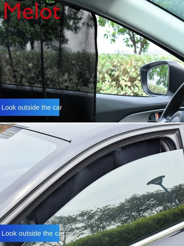 

Abat Vent Window Magnetic Suction Car Window Shade Sun Protection Heat Insulated Sunshade Fabric Swatch Car Light Shade Magnet