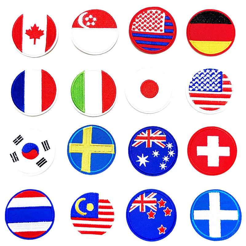 Нашивка с национальным флагом для украшения одежды нашивки шитья | Дом и сад