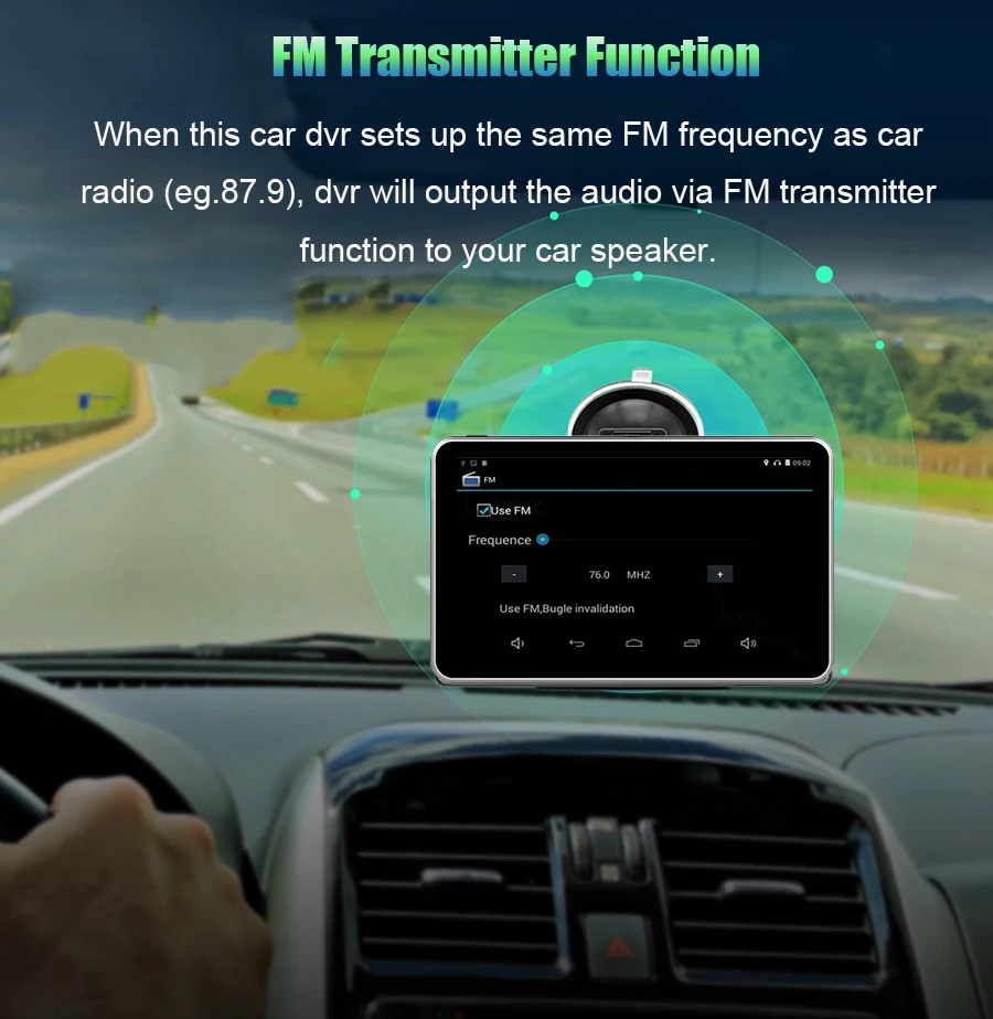 Anfilite 7 дюймовый емкостный телефон Android GPS навигация Full hd 1080P видеорегистратор