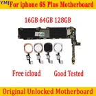Сбез Touch ID для iphone 6S Plus 5,5 дюймов материнская плата 16 Гб 64 Гб 128 ГБ для iphone 6S Plus логическая плата полнофункциональная пластина