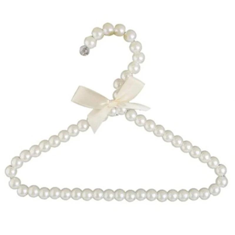 

10 шт. детская одежда с жемчужинами, вешалка модные Собака вешалки для бант-Бабочка Одежда детские жемчужное пластиковые ПЭТ вешалки