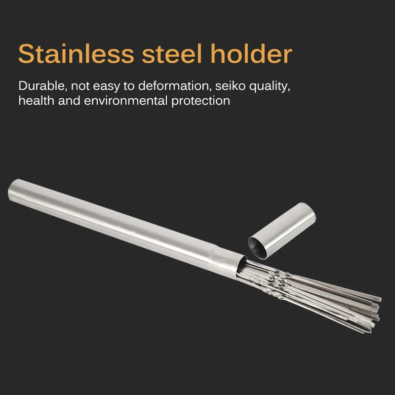 

Outdoor Camping Picnic BBQ Skewers Container Stainless Steel Anti Rust Can Storage 20pcs Barbecue Skewers Picnic Utensils