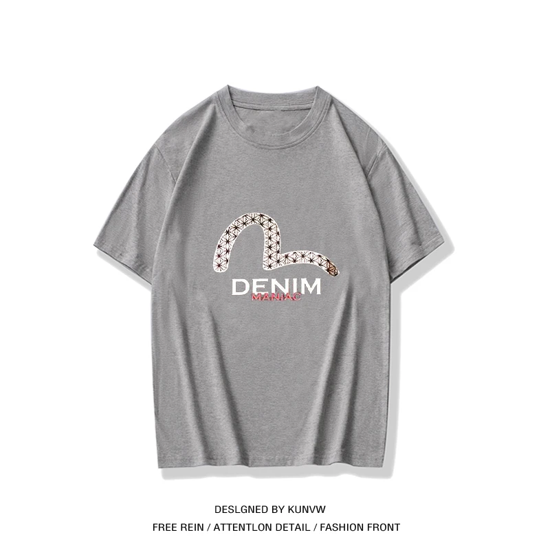 

2021 Summer New Printed Mens T Shirt Man Short Sleeve T-shirts Male O-Neck Tshirts Cozy Breathable Female Clothes Sweatshirts