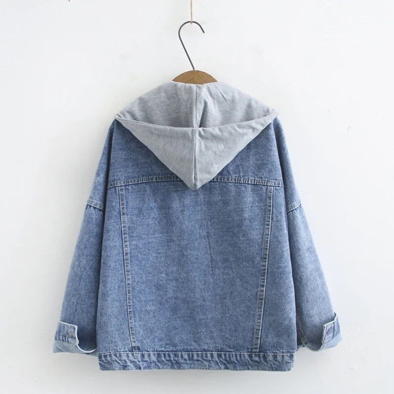 Коллекция 2019 года модное осеннее женское джинсовое пальто в консервативном