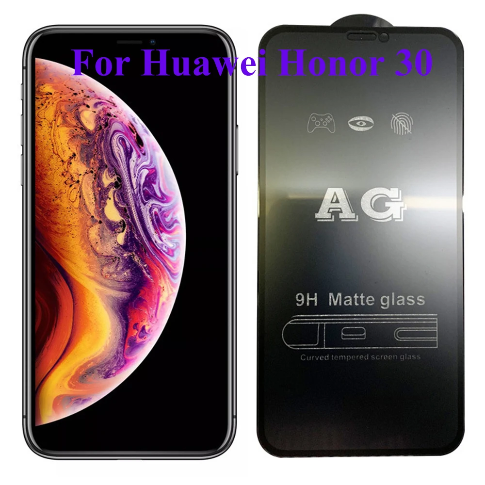 10 шт. матовое закаленное стекло 9H для Huawei Honor 50 V40 X10 Max 10X Lite X20 SE Play 20 5 5T|Защитные