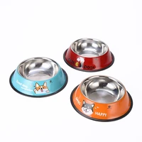 pet feed bowl non slip dogs feeding drinking bowl puppy kitten cute durable food water dish for small medium large dog cat