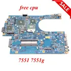 Материнская плата NOKOTION JE70-DN MB 09929-1 48, 4hp01. 011 MBBKM01001 для ноутбука Acer Aspire 7551 7551G, материнская плата HD5470, бесплатный ЦП