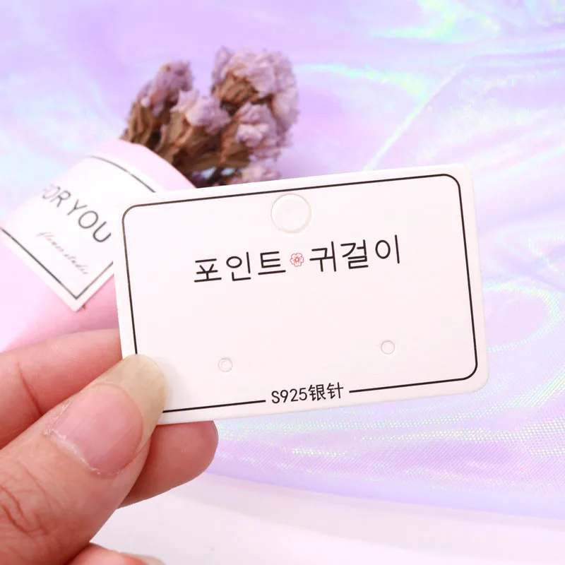 100 шт./лот Новое поступление 3 5x5 5 см милые мини серьги гвоздики модные бирка