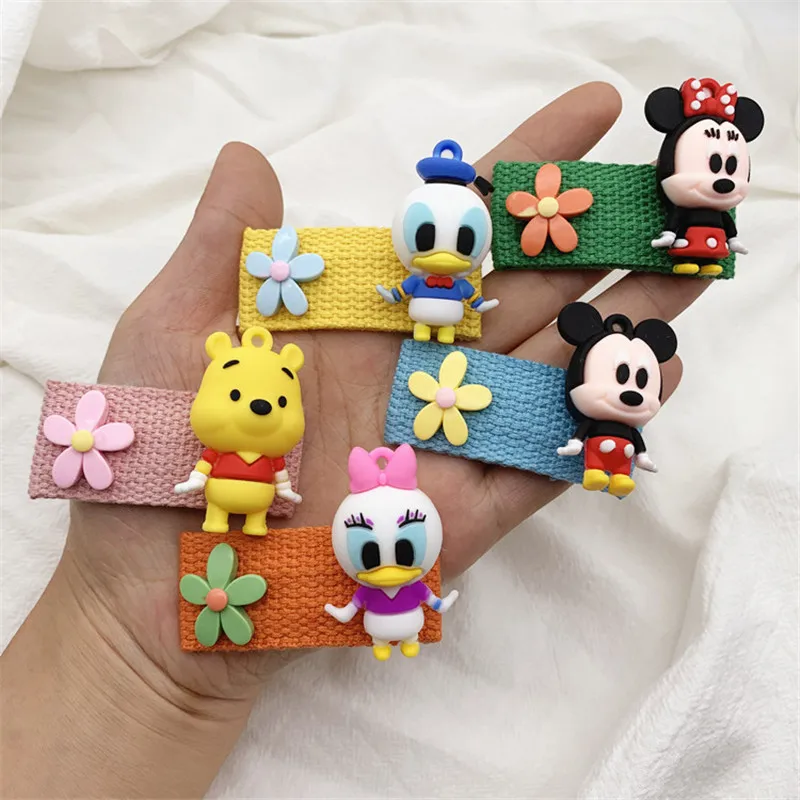 Disney 1 шт. с рисунком из мультфильма Микки заколка для волос в Корейском стиле