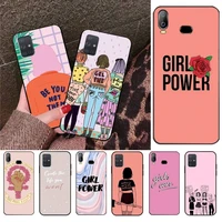 cool feminist girls woman phone case for samsung galaxy a21s a01 a11 a31 a81 a10 a20e a30 a40 a50 a70 a80 a71 a51