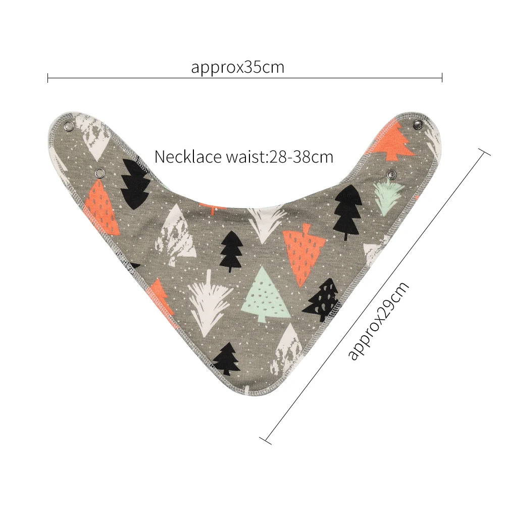 Детские нагрудники треугольный шарф с мультяшным принтом слюнявчик полотенце