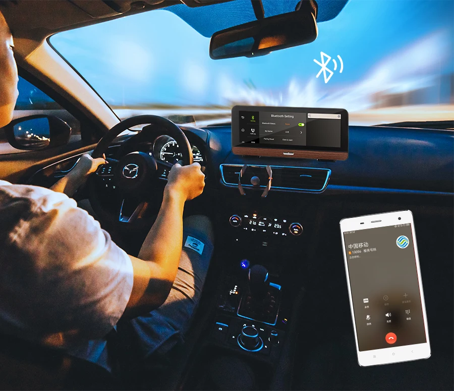 E-ACE E03 автомобильный gps-навигатор 4G Автомобильный видеорегистратор Камера заднего вида с двойным объективом 8 дюймов Android 5,1 ADAS видео рекордер навигаторы