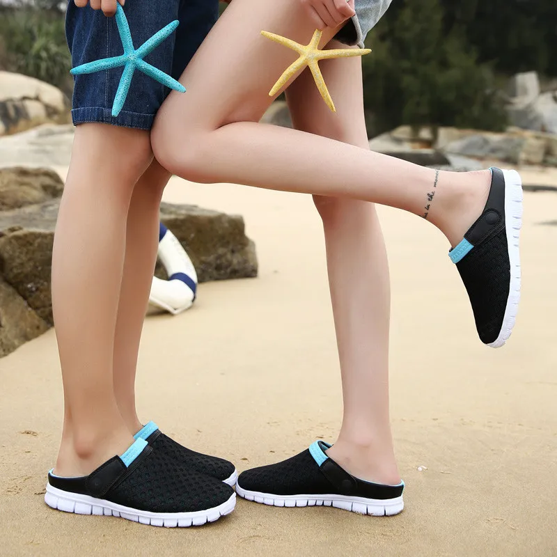 Шлепанцы wchio мужские/женские сетчатая дышащая садовая сандалия пляжные шлепанцы