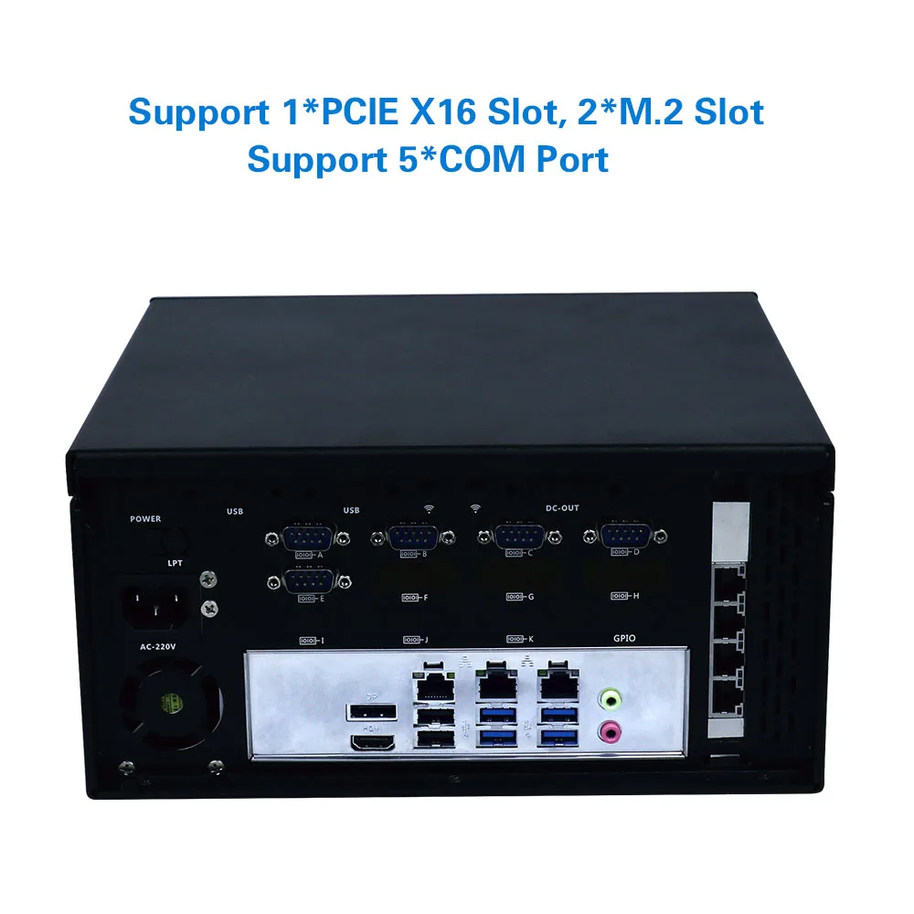 Yanling промышленный мини компьютер Intel core i3 6100 CPU RS232 RS485 COM 3 гигабитных lan 4 порта POE linux