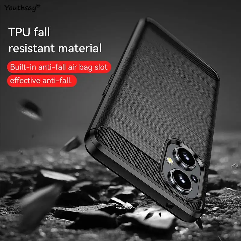 For OnePlus Nord N20 5G Case Cover For OnePlus Nord N20 5G Shell Shockproof Soft Carbon Fiber Phone Bumper For OnePlus Nord N20