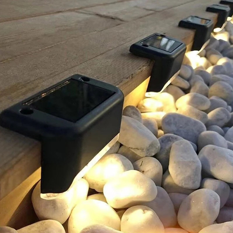 

4 шт., водонепроницаемые светодиодные Настенные светильники на солнечной батарее