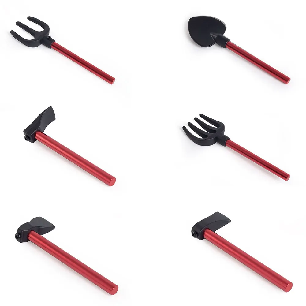 

Metal Simulation Decoration Tool Axe Shovel Fork Hoe Tool for 1/8 1/10 RC Crawler Car TRX4 Axial SCX10 Tamiya RR10 CC01 TF2