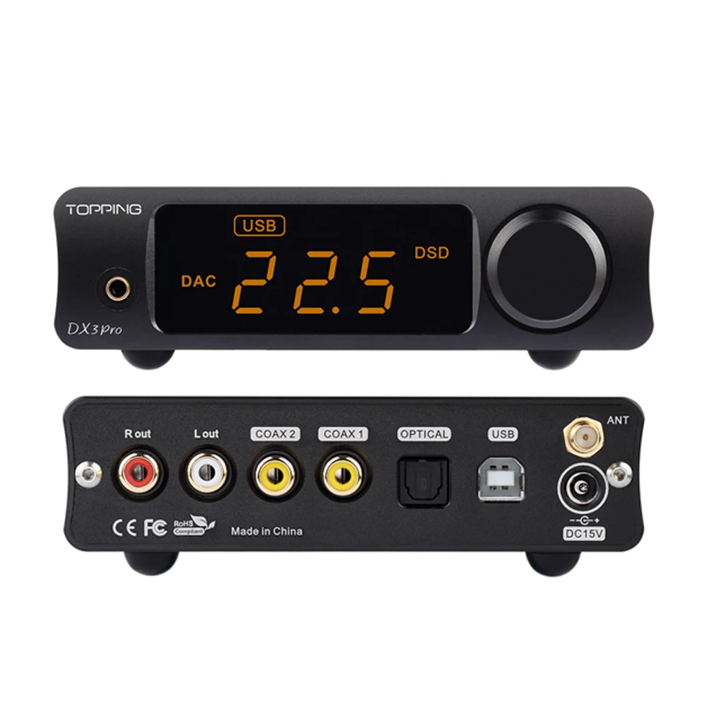 TOPPING DX3 Pro V2 LDAC HI-RES 2 * AK4493 XMOS USB Bluetooth 5 0 DAC DSD512 | Электроника