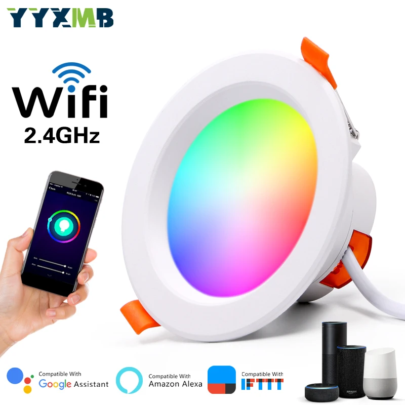 YYXMB светодиодный светильник WiFi умный потолочный приложение RGB теплый холодный