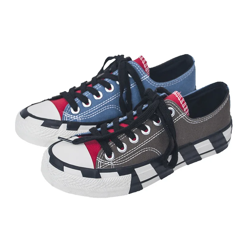 

2020 New Flat Bottom Strap Color Matching Personality Non-slip Wild Sneakers Casual Comfortable Fashion Women's Shoes B20-73