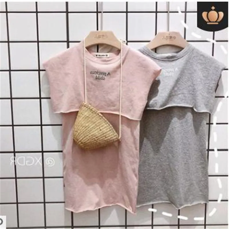 Летний комплект одежды для девочек 2 7 лет 2020 детей из предметов футболка с