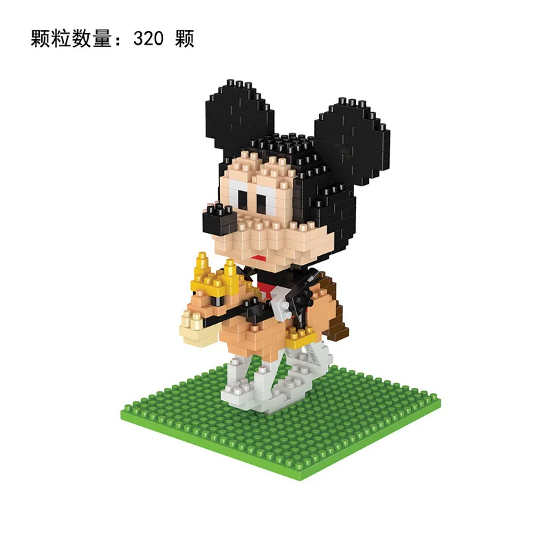 

Dinsey Building Blocks Mickey Minnie Puzzle Diy Small Particles Assembled Building Blocks Cartoon Model Blocks Toys For Kids