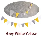 4 м 12 флагов, серые, белые, желтые флаги, модные выемки, счастливый бандаж, детский день, баннеры, новогодние флаги, декоративные принадлежности