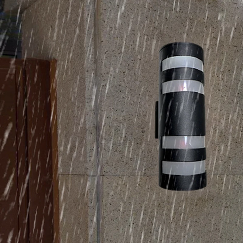 Крытый Открытый 6 Вт 12 светодиодный настенный светильник водонепроницаемый