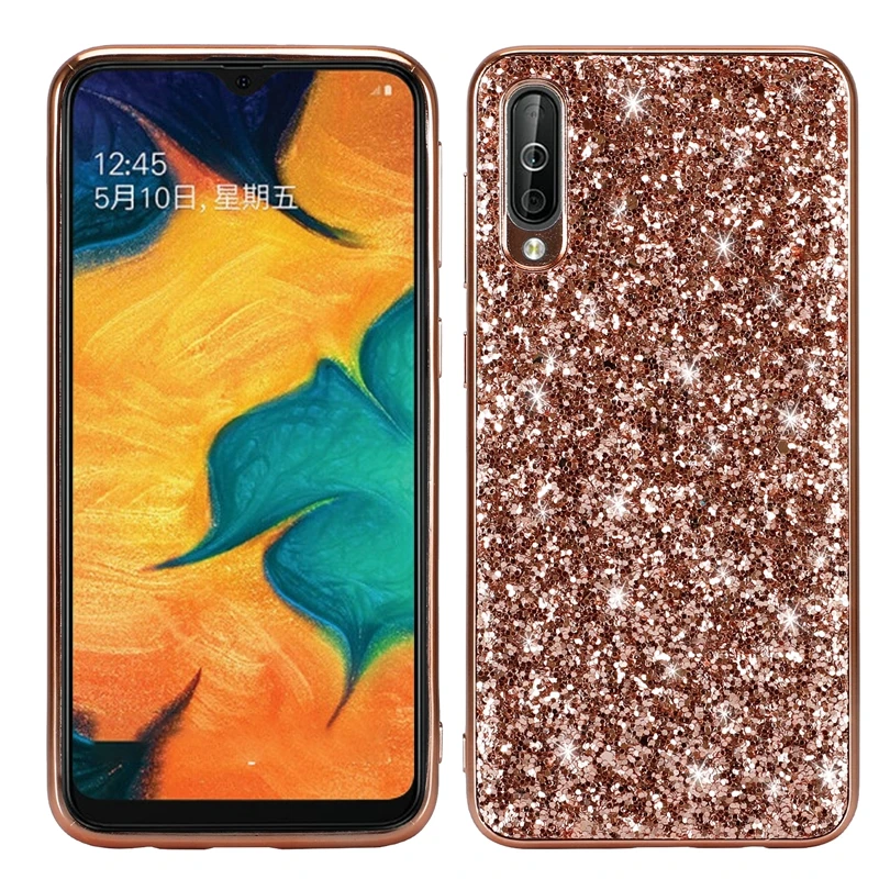 01 Для samsung A70 чехол мягкий блестящее со стразами задняя крышка для samsung Galaxy A70 A 70 A705 A705F Силиконовые чехлы защитные - Цвет: 01