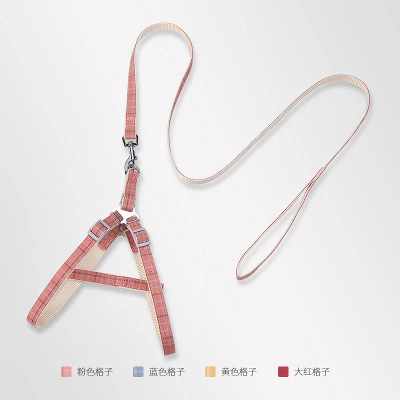 

Upgrade han edition grid chest straps dog pet traction rope chain