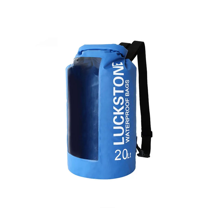 Упаковка почтой pellucida водонепроницаемая сумка для плавания на два плеча 20 Lpvc из