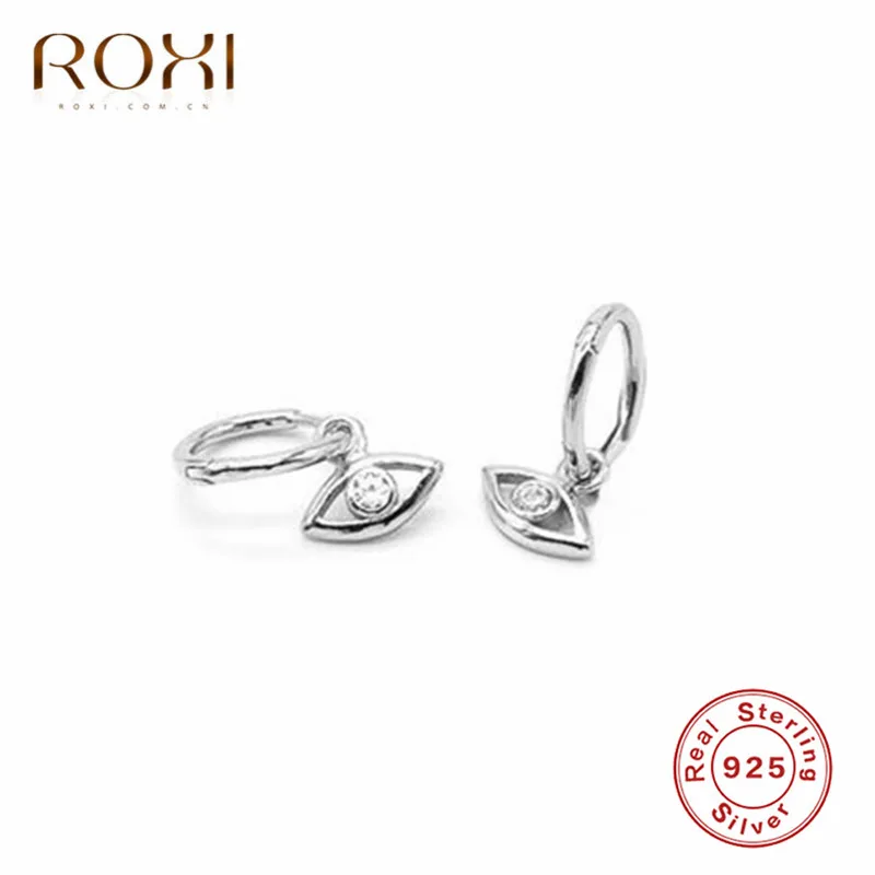 Женские маленькие серьги гвоздики ROXI из 100% серебра 925 пробы с маленькими полыми