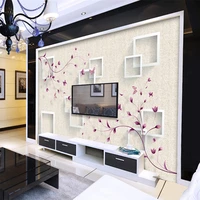 3d wallpaper modern fashion floral pink flower stickers wall murals home decoration