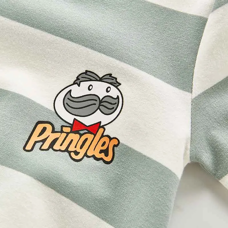 

Baby Clothes Striped Cartoon Baby Bodysuit O Neck Baby Boys One Piece Long Sleeve Baby Jumpsuit Spring Autumn