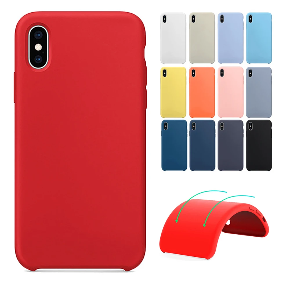 

Have Original LOGO silicone phone case for iPhone 11Pro MAX 6 6S 7 8 Plus X XR XS Max retail packaging liquid silicone case